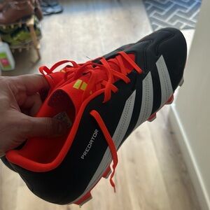 adidas Predator Club FxG Soccer Cleats Box in Black and White